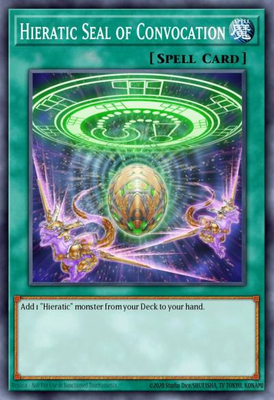 Hieratic Seal of Convocation Rare GAOV-EN056 Galactic Overlord Yugioh card