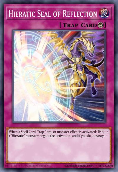 Hieratic Seal of Reflection Super Rare GAOV-EN072 Galactic Overlord Yugioh card