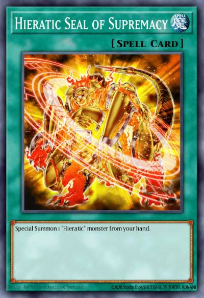 Hieratic Seal of Supremacy Common GAOV-EN057 Galactic Overlord Yugioh card