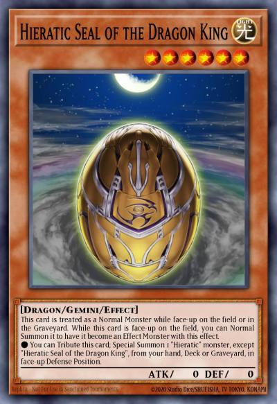 Hieratic Seal of the Dragon King Common GAOV-EN082 Galactic Overlord Yugioh card