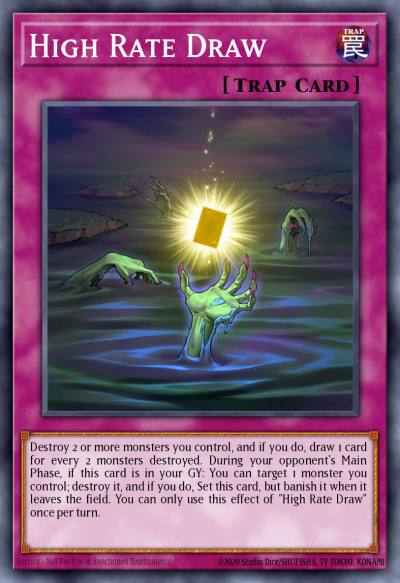 High Rate Draw Secret Rare BLAR-EN018 Battles of Legend Armageddon Yugioh card