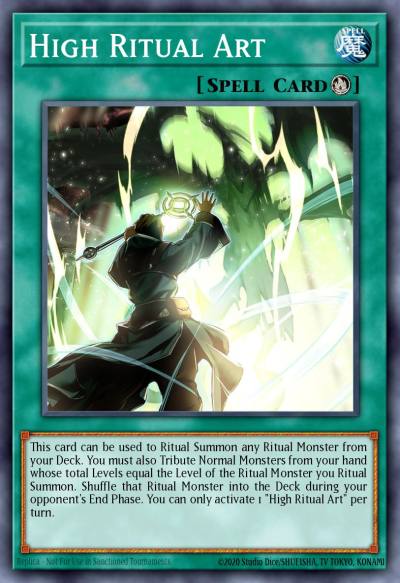 High Ritual Art Super Rare MP22-EN162 2022 Tin of the Pharaohs Gods Yugioh card
