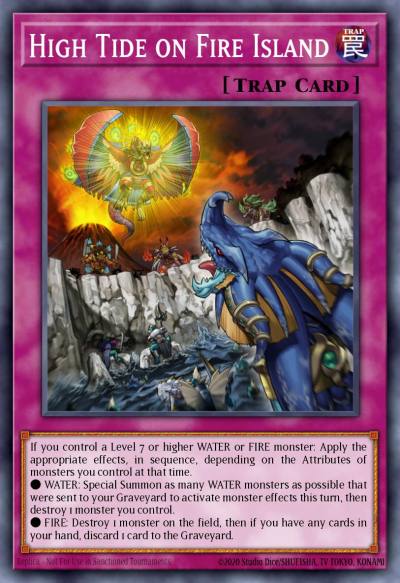 High Tide on Fire Island Common LTGY-EN078 Lord of the Tachyon Galaxy Yugioh card