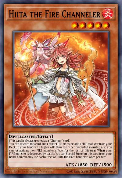 Hiita the Fire Channeler Prismatic Secret Rare MP24-EN094 25th Anniversary Tin Dueling Mirrors Yugioh card