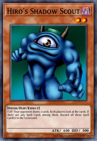 Hiros Shadow Scout Common DB1-EN012 Dark Beginning 1 Yugioh card