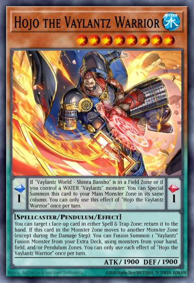 Hojo the Vaylantz Warrior Super Rare TAMA-EN004 Tactical Masters Yugioh card