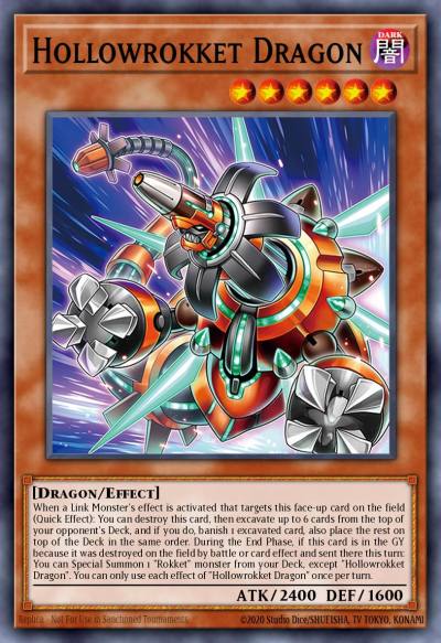 Hollowrokket Dragon Common BPRO-EN002 Burst Protocol Yugioh card