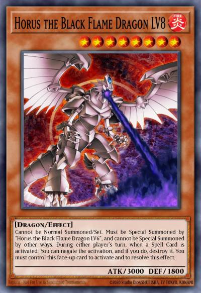 Horus the Black Flame Dragon LV8 Ultra Rare DR3-EN008 Dark Revelation Volume 3 Yugioh card