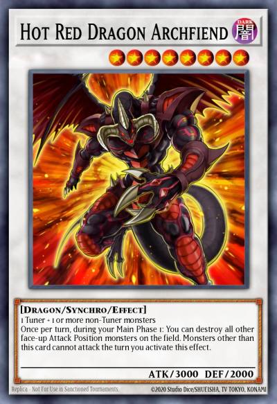 Hot Red Dragon Archfiend Super Rare HSRD-EN040 High-Speed Riders Yugioh card