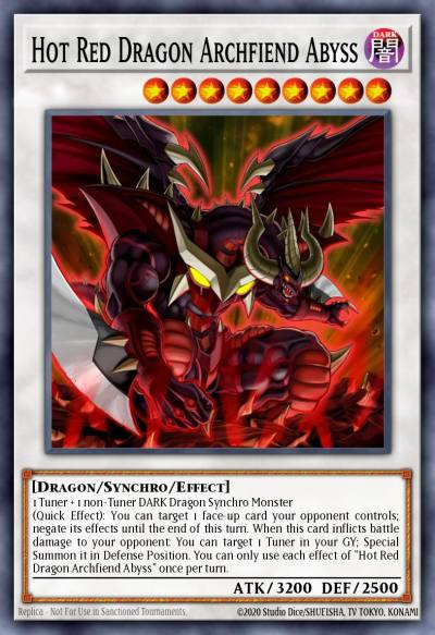 Hot Red Dragon Archfiend Abyss Ultra Rare DUPO-EN057 Duel Power Yugioh card