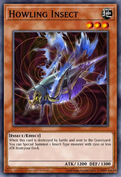 Howling Insect Common DR3-EN025 Dark Revelation Volume 3 Yugioh card