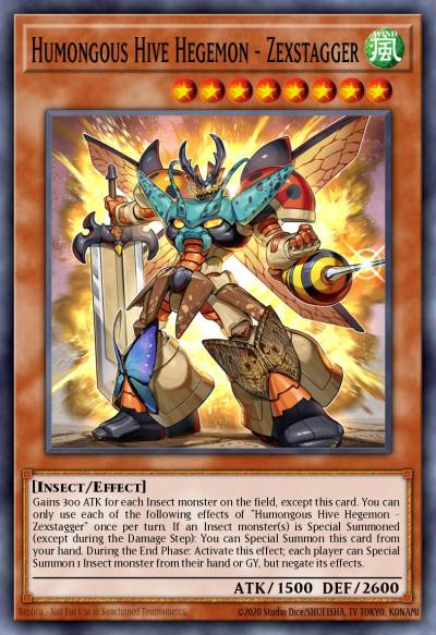 Humongous Hive Hegemon - Zexstagger Super Rare PHHY-EN099 Photon Hypernova Yugioh card