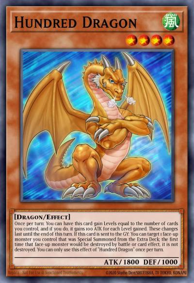 Hundred Dragon Secret Rare DLCS-EN146 Dragons of Legend The Complete Series Yugioh card