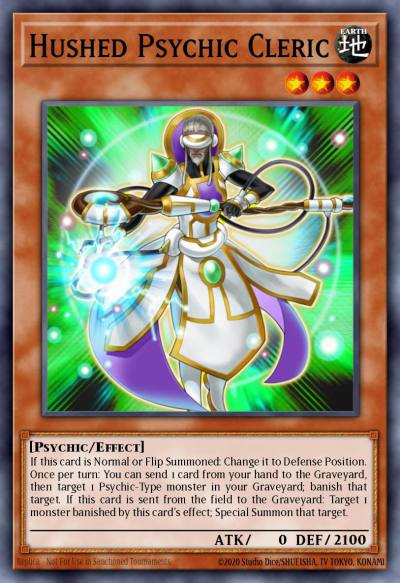 Hushed Psychic Cleric Rare EXVC-EN027 Extreme Victory Yugioh card