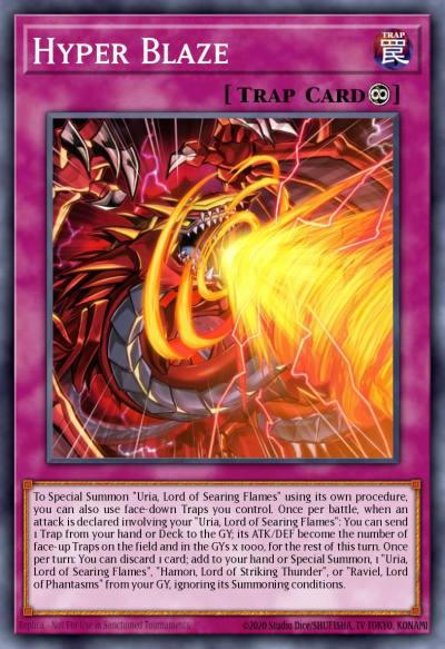 Hyper Blaze Super Rare SDSA-EN034 Structure Deck Sacred Beasts Yugioh card
