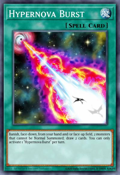 Hypernova Burst Super Rare RIRA-EN063 Rising Rampage Yugioh card