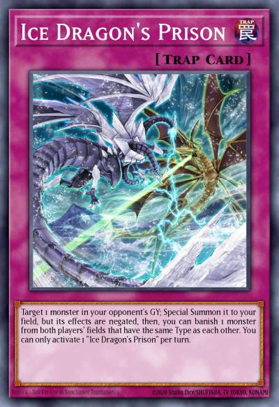 Ice Dragons Prison Prismatic Secret Rare MP21-EN155 2021 Tin of Ancient Battles Yugioh card