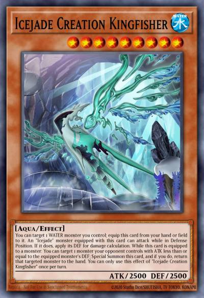 Icejade Creation Kingfisher Common MP23-EN008 25th Anniversary Tin Dueling Heroes Mega Pack Yugioh card