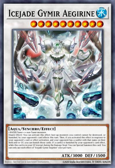 Icejade Gymir Aegirine Prismatic Secret Rare MP24-EN068 25th Anniversary Tin Dueling Mirrors Yugioh card