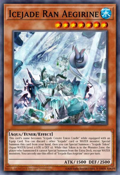 Icejade Ran Aegirine Prismatic Secret Rare MP24-EN077 25th Anniversary Tin Dueling Mirrors Yugioh card