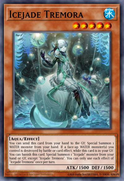 Icejade Tremora Super Rare MP22-EN191 2022 Tin of the Pharaohs Gods Yugioh card