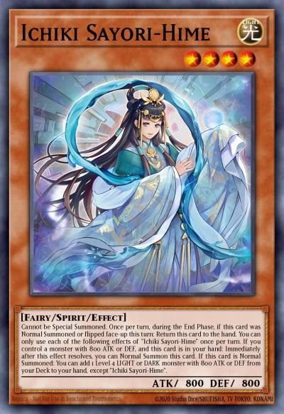 Ichiki Sayori-Hime Super Rare DOOD-EN030 Doom of Dimensions Yugioh card