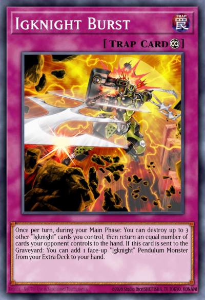 Igknight Burst Rare CORE-EN073 Clash of Rebellions Yugioh card