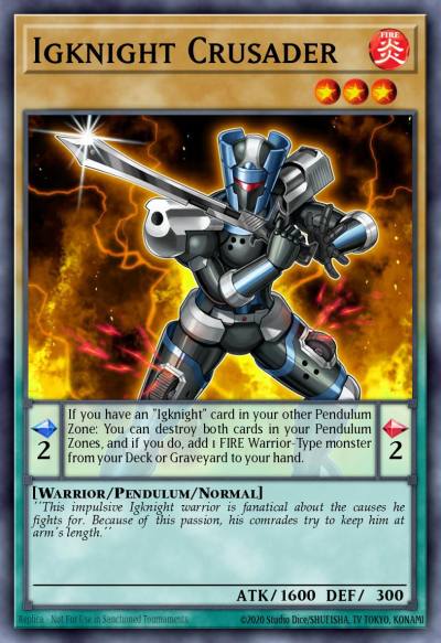 Igknight Crusader Super Rare CORE-EN027 Clash of Rebellions Yugioh card