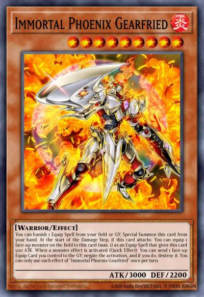 Immortal Phoenix Gearfried Super Rare AMDE-EN049 Amazing Defenders Yugioh card