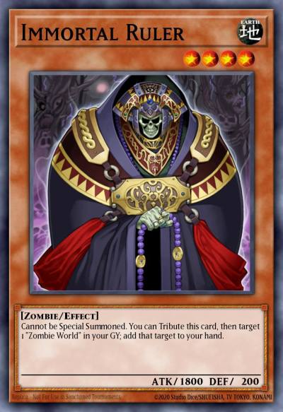 Immortal Ruler Secret Rare RGBT-EN082 Raging Battle Yugioh card