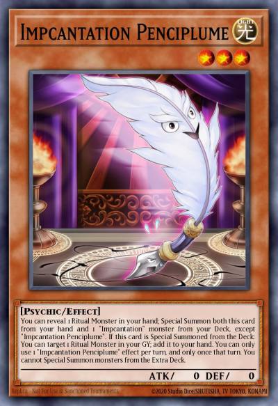 Impcantation Penciplume Super Rare MP19-EN171 2019 Gold Sarcophagus Tin Mega Pack Yugioh card