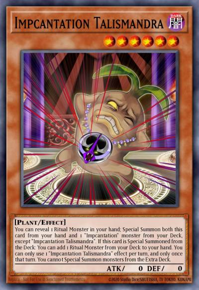 Impcantation Talismandra Super Rare MP19-EN084 2019 Gold Sarcophagus Tin Mega Pack Yugioh card