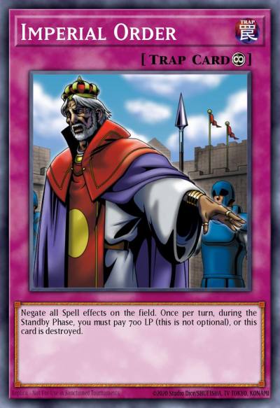 Imperial Order Ultra Rare DB1-EN086 Dark Beginning 1 Yugioh card