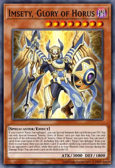 Imsety, Glory of Horus Ultra Rare CH02-EN022 THE CHRONICLES DECK: Spirit Charmers (All-Foil Edition) Yugioh card