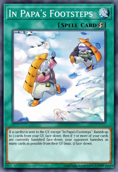 In Papas Footsteps Common LEDE-EN070 Legacy of Destruction Yugioh card