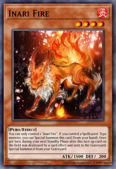 Inari Fire Common CBLZ-EN038 Cosmo Blazer Yugioh card