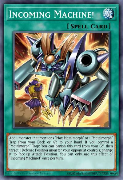 Incoming Machine Prismatic Secret Rare MP25-EN111 2025 Mega-Pack Tin Yugioh card