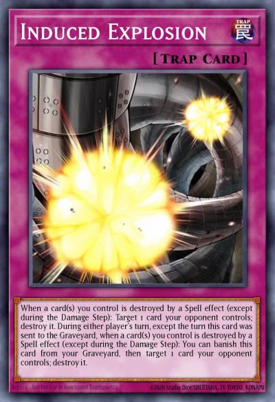 Induced Explosion Ultra Rare MVP1-EN009 Yu-Gi-Oh! The Dark Side of Dimensions Movie Pack Yugioh card