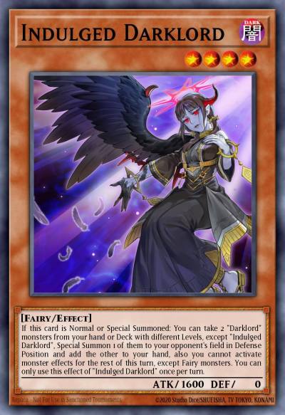 Indulged Darklord Common MP21-EN118 2021 Tin of Ancient Battles Yugioh card