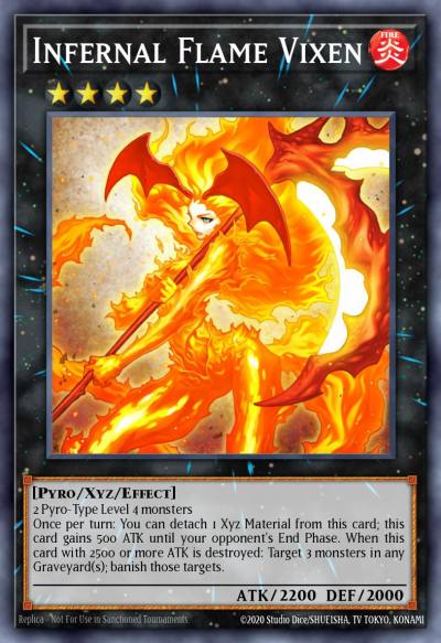 Infernal Flame Vixen Rare CBLZ-EN087 Cosmo Blazer Yugioh card