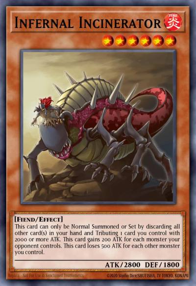 Infernal Incinerator Common DR04-EN072 Dark Revelation Volume 4 Yugioh card