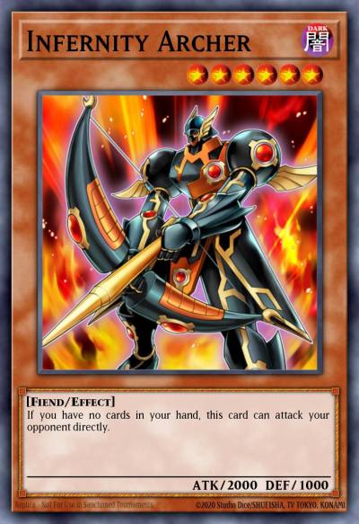 Infernity Archer Rare CBLZ-EN094 Cosmo Blazer Yugioh card
