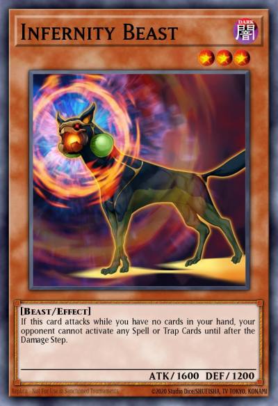 Infernity Beast Common ANPR-EN012 Ancient Prophecy Yugioh card