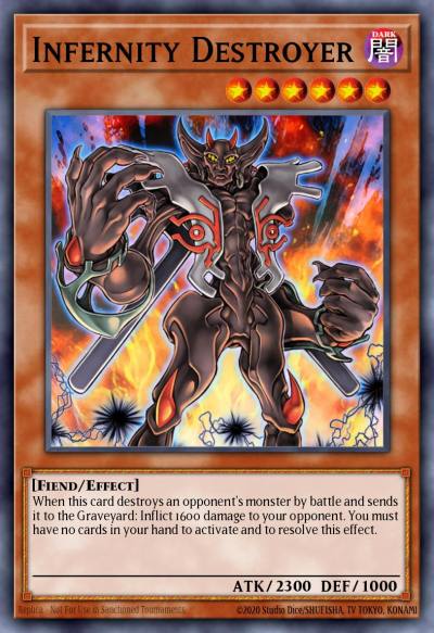 Infernity Destroyer Secret Rare TSHD-EN098 The Shining Darkness Yugioh card