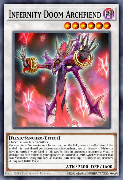 Infernity Doom Archfiend Common MP21-EN187 2021 Tin of Ancient Battles Yugioh card