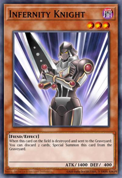 Infernity Knight Super Rare PHSW-EN099 Photon Shockwave Yugioh card