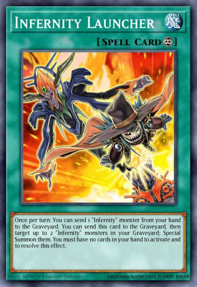 Infernity Launcher Ultra Rare DUSA-EN082 Duelist Saga Yugioh card