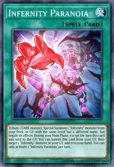 Infernity Paranoia Common PHRA-EN060 Phantom Rage Yugioh card