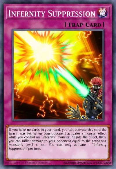 Infernity Suppression Common PHRA-EN075 Phantom Rage Yugioh card