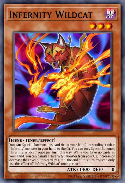 Infernity Wildcat Common PHRA-EN017 Phantom Rage Yugioh card